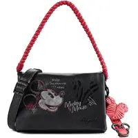Desigual Damen-Handtasche Schwarz mit Disney-Motiv, vielseitig und stilvoll
