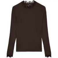 Vero Moda Langarmshirt "VMROSA LS HIGHNECK TOP JRS NOOS" Viskosemischung, slim fit