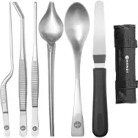 SuperMerchantEU Anrichteset, 6 Stück, satiniert, 255x25x(H)100mm