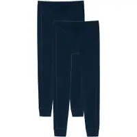 Schiesser Lange Unterhose "Lange Unterhose Hose lang "95/5" 2P 2er Pack", Herren, Gr. L, 2 Stk., blau, Unterhosen Lange Unterhose