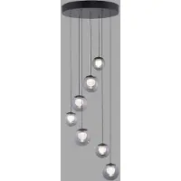 Pure Hängelampe Popup, dimmbar, alu / grau / zink, für Wohn- / Esszimmer, Aluminium
