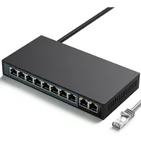 Extralink PoE Switch 8 Port 2x RJ45 Uplink 96W 100Mb/s