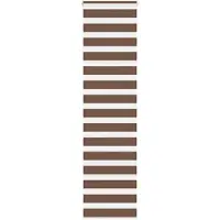 vidaXL Doppelrollo Braun 60x200 cm Stoffbreite 55,9 cm Polyester