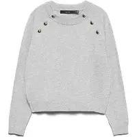 Vero Moda Vmhappy Ls O-Neck Button Pullover Boo