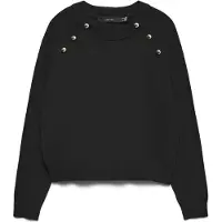 Vero Moda Vmhappy Ls O-Neck Button Pullover Boo