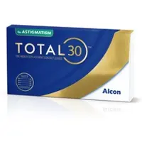 Total 30 for Astigmatism (3er Packung) Monatslinsen (-6.5 dpt, Zyl. -0.75, Achse 100 & BC 8.6) mit UV-Schutz
