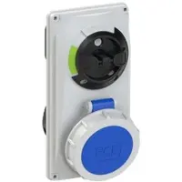 Pce 60142-9 CEE-Steckdose abschaltbar kompakt 16A 4p 9h IP66/IP67 601429