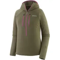 Patagonia - Ultraleichte, atmungsaktive Fleecejacke mit Kapuze und Reißverschluss &ndash; Damen / Frauen &ndash; W's R1 Ultralight Hoody Basin