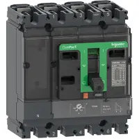 Schneider Electric Electric C10H4TM063 Kompaktleistungsschalter ComPacT NSX100H mit TM63D 4P4D 44-63A, 70kA/415V AC