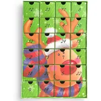 Merkloos Inovra Adventskalender zum Selbstbefüllen - 24 Fächer - DIY-Weihnachtskalender - Bastelset - Robuste Kartonkonstruktion - Geeignet für Kinder und Erwachsene
