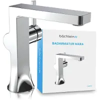 Merkloos Chrom-Waschtischarmatur mit Einhebelmischer