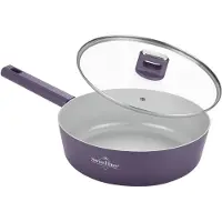 Swiss Haus SAPPHIRE tiefe Pfanne Violett, 28 × 8,5 cm, induktionsgeeignet
