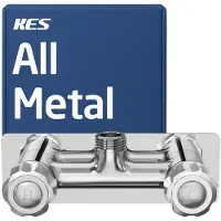 Sonstiges Duscharmatur Wohnmobil Ganzmetall 10,2 cm Chrom Warm/Kalt Knopf Innen Außen