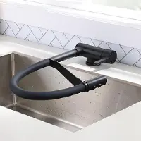 Sonstiges Mischbatterie Küche Vorfenster Klappbar Schwenkbar Messing Schwarz 75mm Höhe