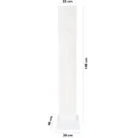 Euraneg GmbH Desinfektionsmittelspender Säule, Acryl SD100, Hochwertige Desinfektionssäule mit modernem Design, 1 Stück - Farbe: weiß
