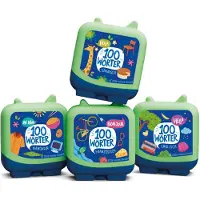Tonies Audiosystem Hörfigur Clever Tonie "Around the World in 100 words - 4er Set" - 4er Set