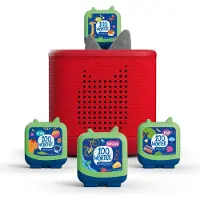 Tonies Audiosystem Hörfigur Clever Tonie "Around the World in 100 words - 4er Set" - 4er Set