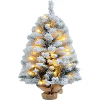 Zimtky Weihnachtsbaum 92 cm, LED Lichter, Schneezweige