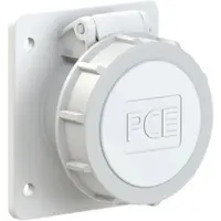 Pce 3832-12f87v CEE-Anbausteckdose gerade 75x85mm 16A 3p 42VAC 50/60Hz IP66/IP67 TWIST 383212f87v