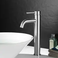 Sonstiges Waschtischarmatur Edelstahl Hochauslauf 165mm Silber