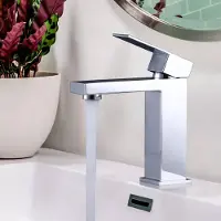 Arcora Waschtischarmatur Edelstahl Chrom Einlochmontage
