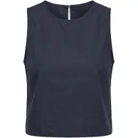 Urban Classics Ladies Popeline Cropped Top navy L