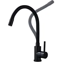 Sonstiges Küchenarmatur Schwarz Matt mit flexiblem Auslauf 360° drehbar Edelstahl Wasserspar Aerator