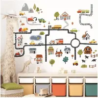 Merkloos Wandtattoo für Fahrzeuge – Gelb – XL, 122 x 70 cm