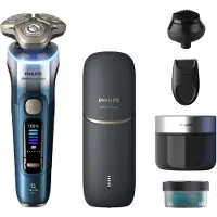 Philips XP9406/65, Rotationstrasierer, Blau, SkinIQ Pro, LCD, Android, iOS, Batterie