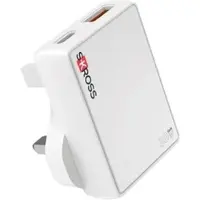 Skross Slim UNITED KINGDOM 30W GaN Charger USB-A USB-C - UK plug