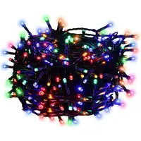 Fiqops Faziango LED Lichterkette 20M 200LEDs IP44 mit 8 Modi für Innen Weihnachten Party Garten Bedienung Funkelnder Sterneffekt Deko Bunt