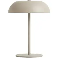 Luxus Europe - Tischlampe Claire Taupe - Kabellose LED-Tischlampe für den Innenbereich – USB-C wiederaufladbar