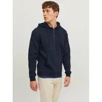 Jack & Jones Kapuzensweatjacke "JJEBRADLEY mit Kapuze, ideal für kalte Jahreszeit" Materialmix, relaxed fit