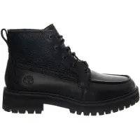 Timberland Schnürboots "BRITTON DRIVE - MID LACE BOOT", Herren, Gr. 41,5, Synthetik, schwarz full grain, Leder, Schuhe Schnürboots