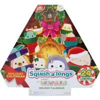 Jazwares Adventskalender SQUISHMALLOWS: 24 Mini-Squish zum Sammeln, Weihnachts-Edition