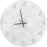 FEELNEEDY Wanduhr Marmor - Minimalistisches Design - für Wohnzimmer, Küche, Slaapkamer & Interieur