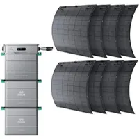 Zendure SolarFlow 800 Pro 1840 Wp Balkonkraftwerk Set 5,7 kWh Speicher mit 8x230 Wp flexiblen Modulen