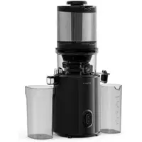 Klarstein Wavyn Kaltpress-Entsafter | 300 W | Rücklauf-Funktion | Leistungsstark | 130 mm breiter Einfüllschacht Schwarz
