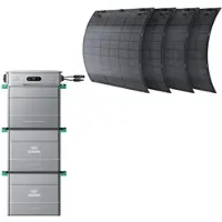 Zendure SolarFlow 800 Pro 920 Wp Balkonkraftwerk Set 5,7 kWh Speicher mit 4x230 Wp flexiblen Modulen