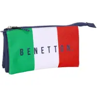 Safta Triple Benetton Flag Mäppchen Blau Mann Blau One Size