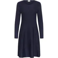 Kaffe Midikleid "Damen Kleid KAmalina", Damen, Gr. S, N-Gr, grau (graphite), Obermaterial: 80% Viskose LENZING ECOVERO CV LenzEcov. 20% Nylon NY., Kleider Midikleid