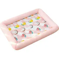 Sonstiges Hundebett Kühlung XL 80 x 65 cm Viereckig Rosa Atmungsaktiv Weich für Hunde und Katzen