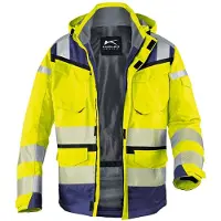 Kübler REFLECTIQ Wetterjacke SYMPATEX PSA 2 warngelb/dunkelblau 4XL - 1307 8332-3448-4XL - warngelb/dunkelblau