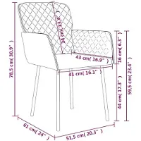 vidaXL Esszimmerstühle 2 Stk. Schwarz Samt