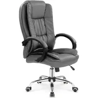 Halmar Bürostuhl mit Relax-Funktion, stufenloser Sitzhöhenverstellung, TILT-Mechanismus, Armlehnen, Rollen, 64x110x75 cm