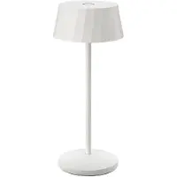 Sigor Akku-Tischleuchte Facetta 222mm schneeweiß 1,3W FlexMood 2200K/2700K IP44 190lm Ra80 USB-C