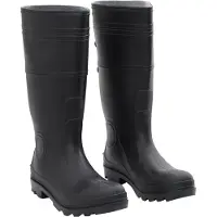 vidaXL Gummistiefel Schwarz Größe 43 PVC
