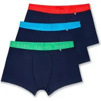 Happy socks Boxershort Solid Herren Navy (3er-Pack)-L