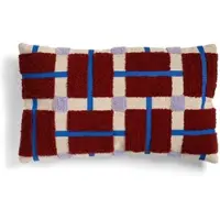&Klevering - Plano Kissen, rot / blau