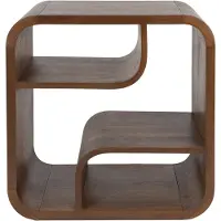 Zuiver Schrank Seven S mit Bogendesign aus Nussbaumfurnier von